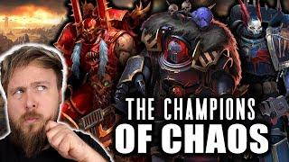 Every Type Of Chaos Champion EXPLAINED  Warhammer 40K Lore