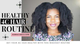 My NEW Healthy 4c Hair Routine Natural Hair 4c Growth Challenge 3 months Update