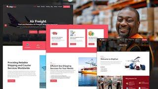 How to create a Shipping Website Using WordPress and Elementor Introduction