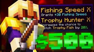 I Spent $500 On A MAXED Fishing Setup  Hypixel Skyblock