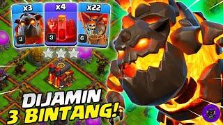 AUTO RATA SKELLY DONUT + LALO LAVALOON - STRATEGI WARPUSHCWL TH 10  COC INDONESIA