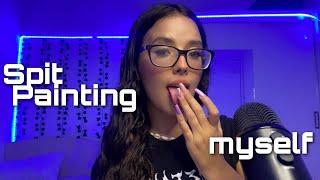ASMR - 1H INTENSE SPIT PAINTING YOUR FACE  +  spit painting myself 