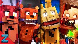 The Foxy Song Full Series  Minecraft FNAF Animation Music Video