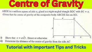 Centre of Gravity tutorial with tips and tricks. #gceal #aqamaths #edexcel #foryou #fypシ゚viral