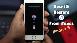 How to Reset iPhone 5s and FULLY Restore from iTunes  iPhone 5s5c5 DFU Mode