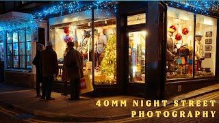 Christmas Nighttime Street Photography with the Ricoh GRIIIX