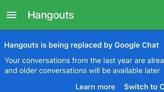 Goodbye Google Hangouts