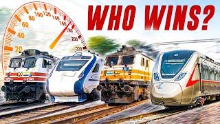 Fastest Train of India Battle  Gatimaan vs Vande Bharat vs Shatabdi vs Namo Bharat