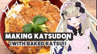 Shiina Cooks Katsudon with Baked Tonkatsu Handcam
