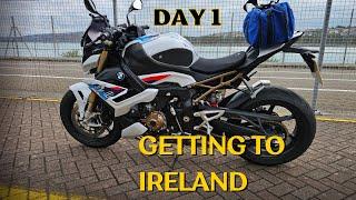 My First Ever Solo Motorcycle Trip To Ireland     Day 1 BMW S1000r