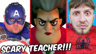 Superheroes VS Scary Teacher 3D - Ky osht BABA i Youtubes