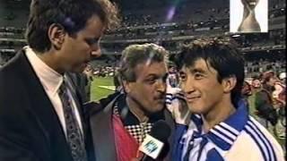 FUNNY SOCCER INTERVIEW with Khodadad Azizi after 98 Iran-Australia match