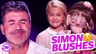 Darci Lynnes Naughty Old-lady Puppet Edna Makes Simon Cowell BLUSH