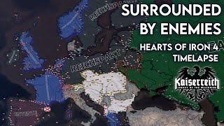 Surrounded By Enemies - HOI4 Kaiserreich Timelapse
