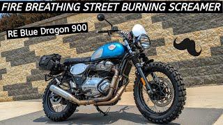 Royal Enfield INT 900 - Mysterious Fire Breathing Blue Dragon - Wahoo