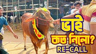 Bhai Koto Nilo?  Vai Koto Nilo?  Gabtoli Gorur Haat 2024 Qurbani Cow Price In Bangladesh ReCALL-8