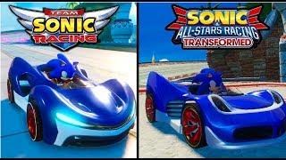 Team Sonic Racing vs Sonic & All-Stars Racing Transformed - GraphicsGameplay Comparison 60ᶠᵖˢ 