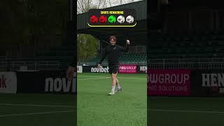 The Worlds SMALLEST Top Bins Target Can YOU score? #football #footballshorts #soccer