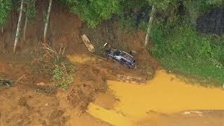 Raw video North Carolina flooding damage from Helene