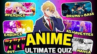 ULTIMATE ANIME QUIZ #01  Openings Endings Manga Characters & More