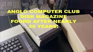 Anglo Computer Club Magazine disk unearthed after nearly 30 years.