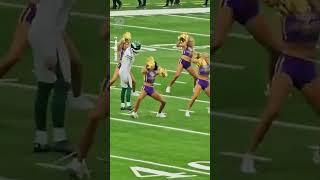 NFL Kicker Greg Zuerleins Routine Interrupted By Cheerleaders  10 News First