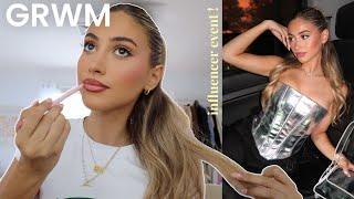 GRWM FOR AN INFLUENCER EVENT IN NYC *hair makeup & outfit*