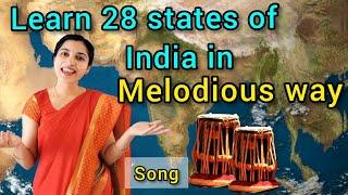 Learn 28 states of India in Melodious way   song with a trick  WATRstar