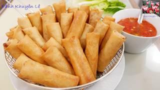 Cách làm Chả Giò Vàng Giòn trữ Đông Đá để ăn dần Vietnamese Spring rolls Eggrolls by Vanh Khuyen