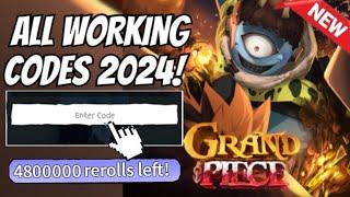 ALL ️ NEW WORKING CODES 2024  GRAND PIECE ONLINE CODES  ROBLOX GRAND PIECE ONLINE CODES