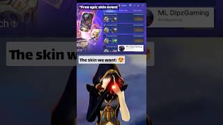 The Skin We Want VS The Skin Moonton Gives Us  #mobilelegends #mlbbquickedit #mlbb #mlmemes