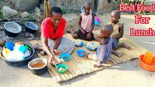Best Food Cooked For Lunch Life in Countryside Africa Uganda