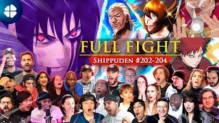 Sasuke VS KAGES 30 People React   Shippuden 202-204 FULL FIGHT ナルト 疾風伝 海外の反応