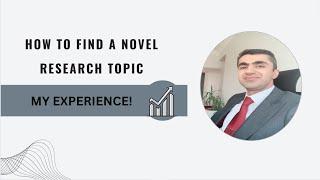 How to find a Novel Topic for your review article PART 1