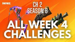 Fortnite All Week 4 Challenges Guide Fortnite Chapter 2 Season 6 week 4 epic & legendary quests