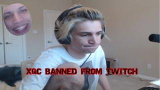 xQc Ban Reaction From Streamersloltyler1Esfand...