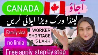 Canada Work Permit 2024 Canada free work permit visa 2024  Canada Immigration CanadaWork Permit