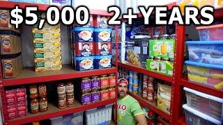 $5000 Food Storage 2 Years Supply PREPPERS PANTRY Survivalist Drinking Water Freeze Dried Ready EAT