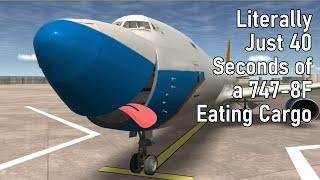 Literally Just 41 Seconds of a 747-8F Eating Cargo in RFS Real Flight Simulator