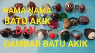 NAMA-NAMA BATU AKIK DAN GAMBAR BATU AKIK