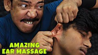 Amazing Ear Massage by Asim Barber  Head Massage & Hair Crack  Chest Cracking  Neck Cracking ASMR