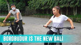 Nikita Willy & Indra Priawan Cycling di Borobudur