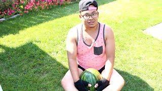 Trying To Crush A Huge Watermelon With My Thighs