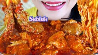 ASMR SEBLAK PEDAS NYEMEK TOPPING  12 MACAM   EATING SOUNDS