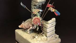 Goblin miniature diorama