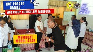 Game Hot Potato Pada kegiatan Penutup Pembelajaran  SMP Negeri 1 Kupang - Workshop Kumer