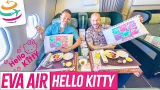 Hello Kitty Flugzeug fliegt uns in Business Class auf Bali  YourTravel.TV