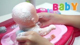 Baby Doll Bath Time  Mainan Anak Boneka Bayi Mandi Sabun  Lets Play Jessica