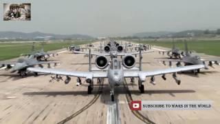 Epic A 10 Thunderbolt II & F 16 Elephant Walk Mass Lineup In South Korea