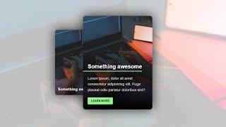 CSS Card with hover animation and mobile fallback